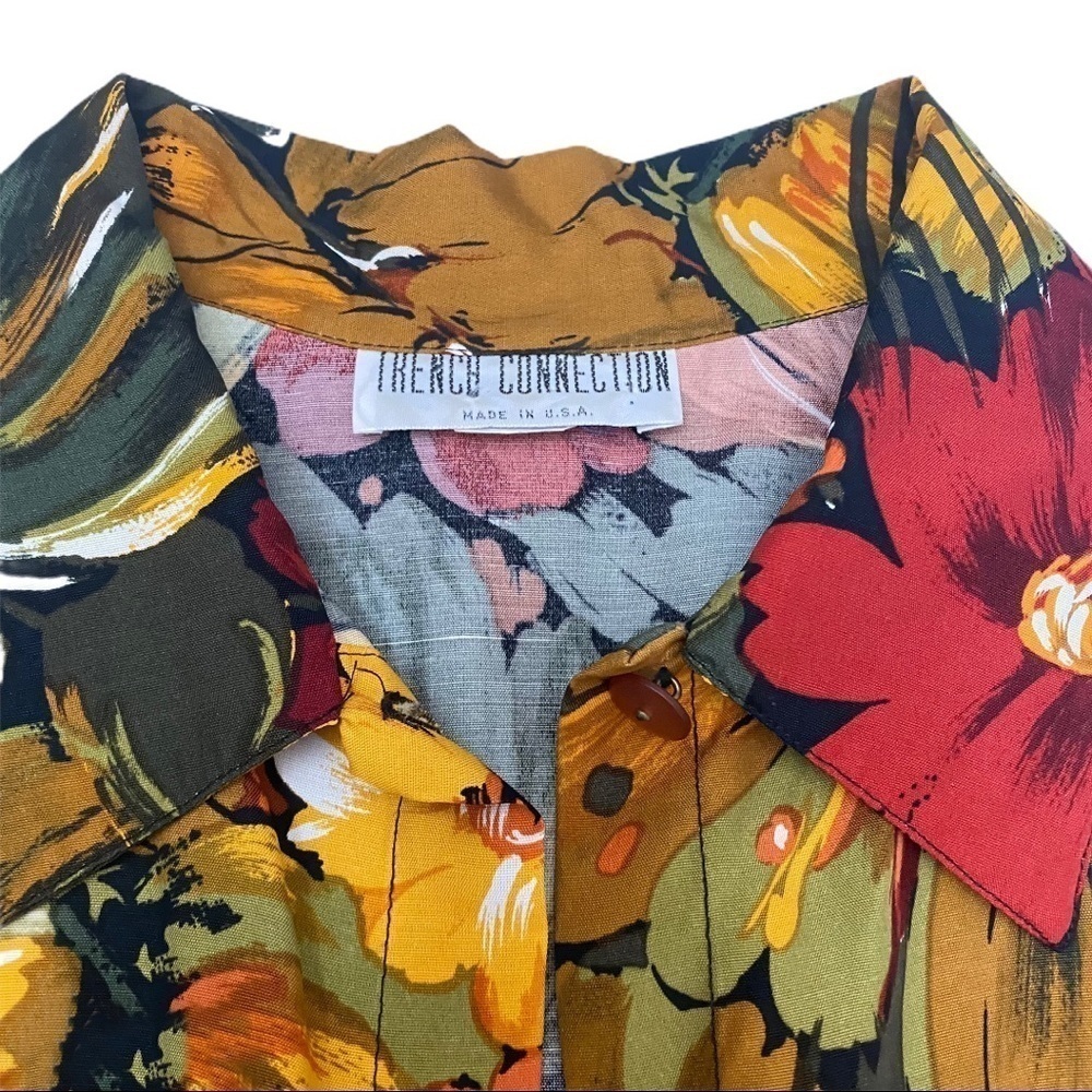 Vintage French Connection Tropical Swing Top Med - Picture 4 of 7